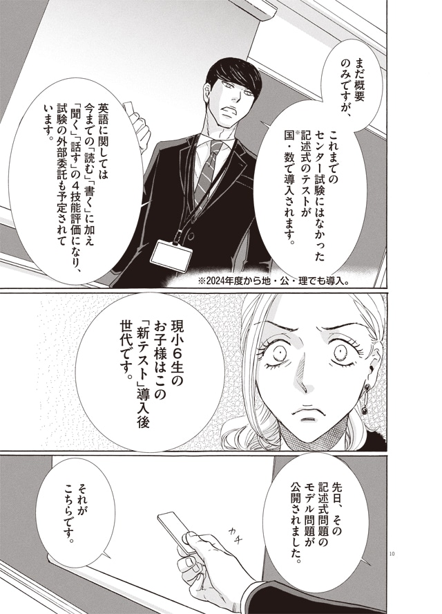 「二月の勝者 ―絶対合格の教室―」より、「大学受験改革」の解説。