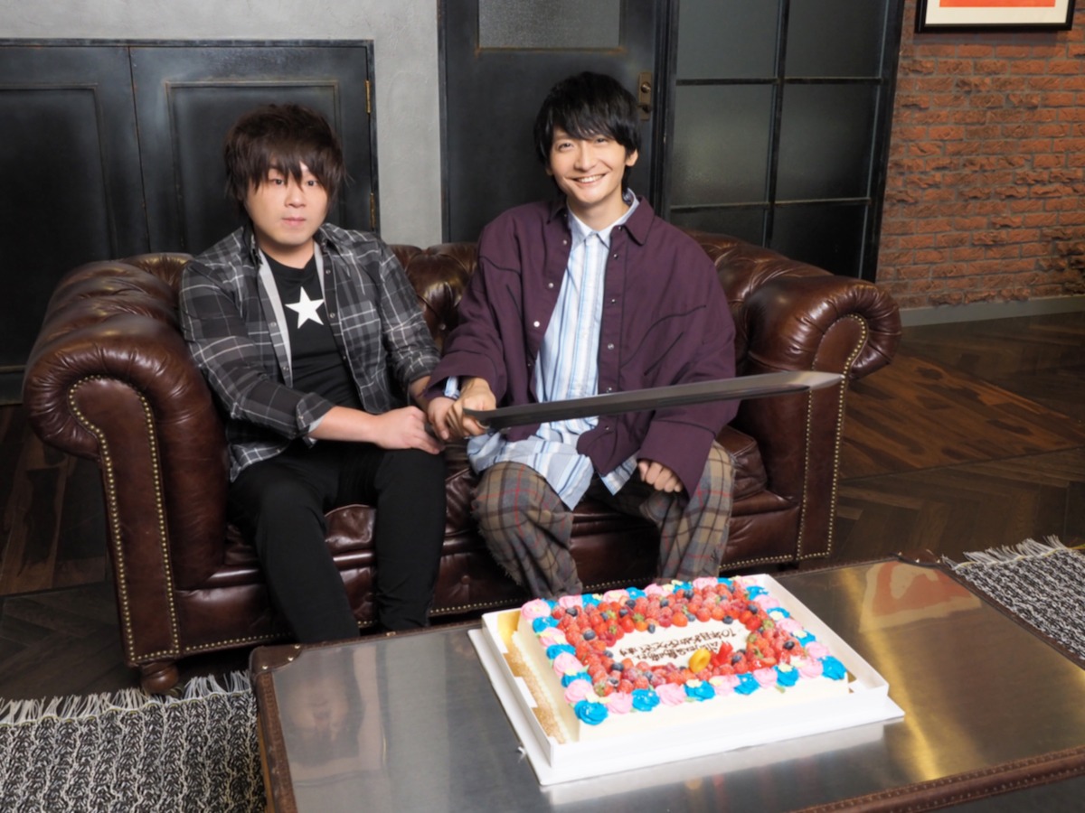 TVアニメ「ソードアート・オンライン アリシゼーション」にて、キリト役の松岡禎丞（左）と、ユージオ役の島崎信長（右）。