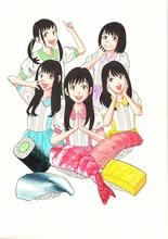 寺沢大介が描き下ろした神宿のイラスト。