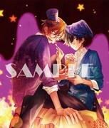 月刊コミックジーン11月号の裏表紙イラスト。