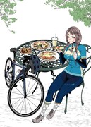 「穂高輪花のチャリと飯。」カット