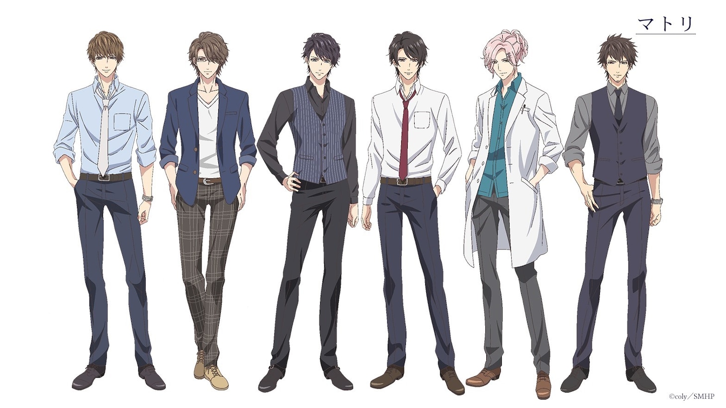 TVアニメ「スタンドマイヒーローズ」より、麻薬取締官、通称“マトリ”の6人。