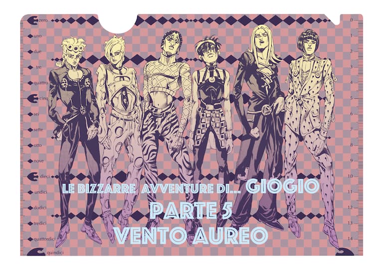 ジョジョ 第5部ブチャラティチーム集結のクリアファイルがujに コミックナタリー