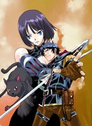 「槍使いと、黒猫。」キービジュアル