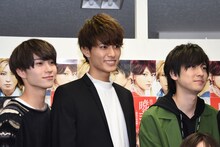 左からゼノ役の木津つばさ、ジェハ役の西川俊介、キジャ役の山本一慶。