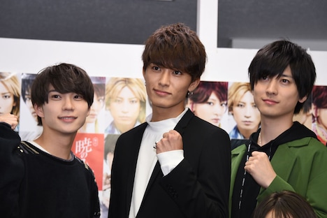 左からゼノ役の木津つばさ、ジェハ役の西川俊介、キジャ役の山本一慶。