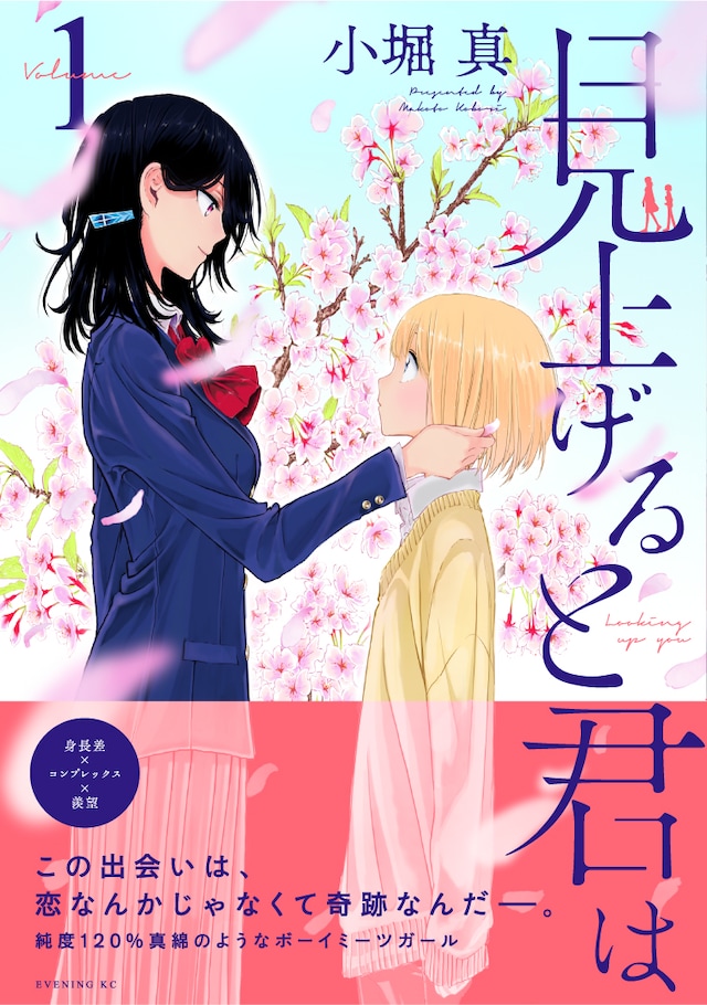 「見上げると君は」1巻帯付き。