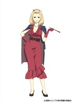 TVアニメ「荒野のコトブキ飛行隊」より、マダム・ルゥルゥ。物資の輸送を生業とするオウニ商会の女社長。いつも毅然とした立ち振る舞いで周りに指示を出す。