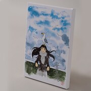 「ちひろさん」のキャンバスパネル。