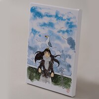 「ちひろさん」のキャンバスパネル。