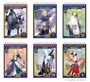 「Fate/Grand Order 2019年版日めくりカレンダー」の中面サンプル。