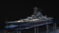 「技術・モノづくりの追求」の一例として紹介された、「大人の超合金 1/350 戦艦大和」。
