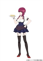 TVアニメ「荒野のコトブキ飛行隊」より、リリコ。酒場のウェイトレス。給仕を淡々とこなし、客にも素っ気ない態度をとる。特にジョニーには冷たい。