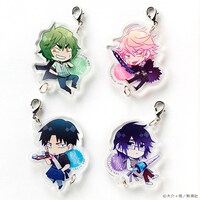 「殺彼－サツカレ－」をモチーフにした連結アクリルチャーム。