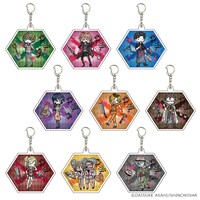 「殺彼－サツカレ－」をモチーフにしたアクリルキーホルダー。