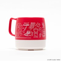 「山と食欲と私」をモチーフにしたマグカップ。