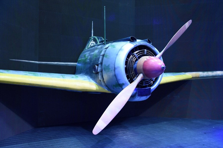 約1/1スケール「隼一型」ヘッドモデル。