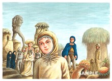 諸星大二郎のイラスト。(c)諸星大二郎