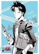 「PEACE MAKER 鐵 ~想道~」Blu-ray / DVDのAmazonの特典として用意された「黒乃奈々絵描き下ろしイラスト使用B2布ポスター」。