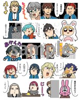 「あんさんぶくぶスターズ！」のLINEスタンプ。