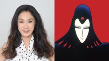 左から浅野温子、プロメシュームのイラスト。 (c)松本零士・東映アニメーション