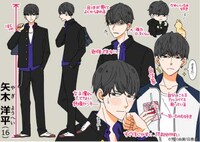 「次世代キャラクターコンテスト ○○と●●」のサンプル「ヤンキーくんとヤンデレちゃん」。