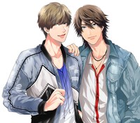 Prince-Oneの2人。左から京条竜（CV：田丸篤志）、相良辰生（CV：佐藤拓也）。