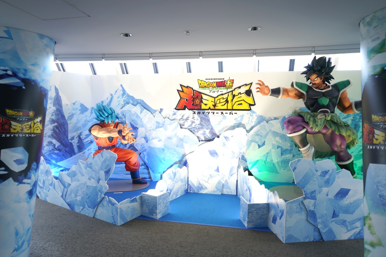 悟空とブロリーのフォトスポット。
