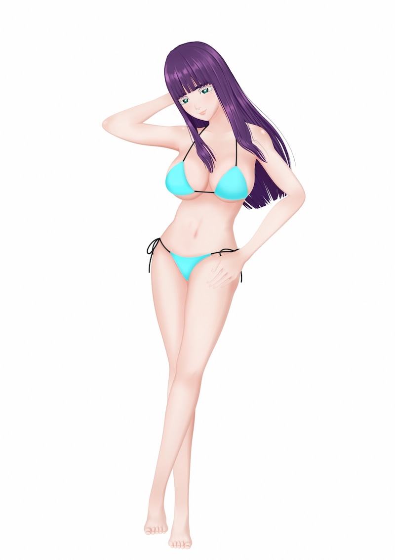 VRソフト「終末のハーレム」より周防美来のビジュアル。(c)LINK・宵野コタロー／集英社・終末のハーレムVR製作委員会