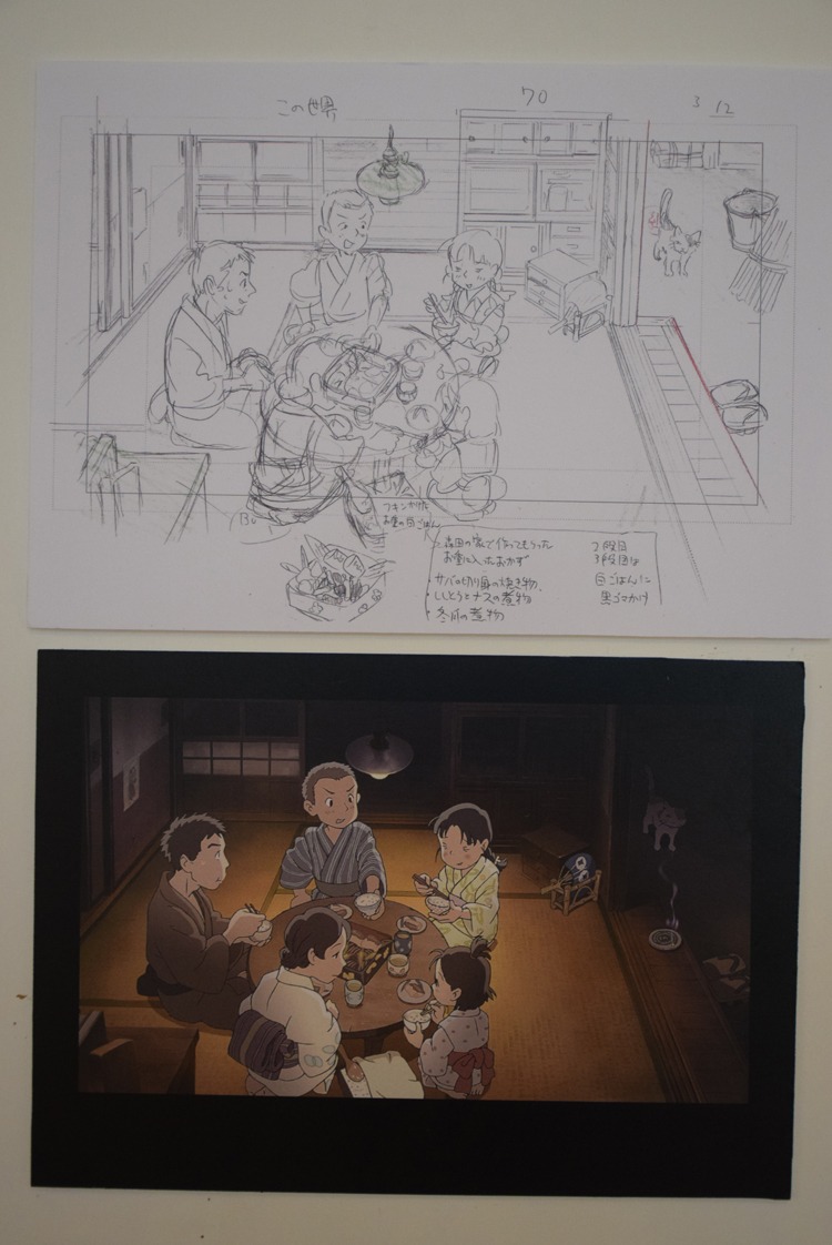 複製原画の展示模様。(c)こうの史代・双葉社 / 「この世界の片隅に」製作委員会