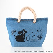 「少女革命ウテナ リバティプリント デニムロープトートバッグ」
