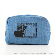 「少女革命ウテナ リバティプリント デニムファスナーポーチ」