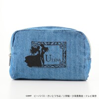 「少女革命ウテナ リバティプリント デニムファスナーポーチ」