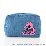 「少女革命ウテナ リバティプリント デニムファスナーポーチ」