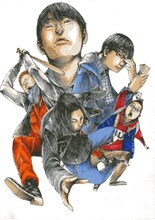 肥谷圭介による描き下ろしイラスト。