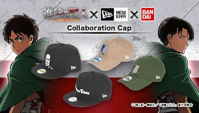 「進撃の巨人 NEW ERA キャップ」告知ビジュアル