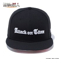 「進撃の巨人 NEW ERA キャップ タイトルロゴ Ver.」