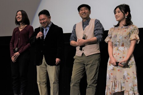 左から神木優、暮田公平、貝澤幸男、美山加恋。