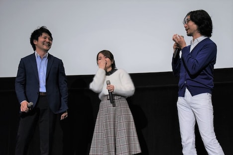 左から内藤圭祐、引坂理絵、座古明史。