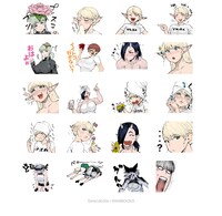 「エルフさんは痩せられない。」LINEスタンプ