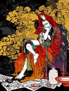 「狂斎」のカット。