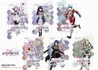 カフェイベントの「星と翼のパラドクス」稼働記念オープニングセレモニーで配布される「NESiCAシールシート」。