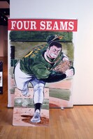 「ビッグコミック50周年展」で用意されるフォトスポット。