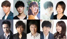 上段左から入野自由、小野賢章、小松未可子、梶裕貴、神谷浩史、下段左から杉田智和、中村悠一、平田広明、福山潤、水樹奈々