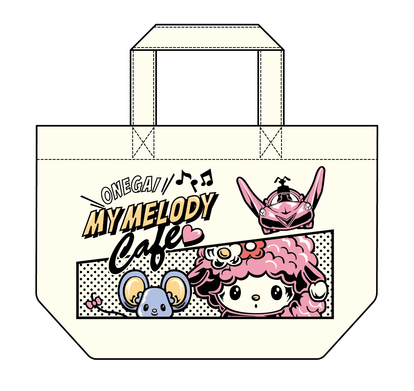 オリジナルグッズのランチバッグ。