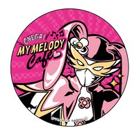 オリジナルグッズの缶バッジ（全3種）。