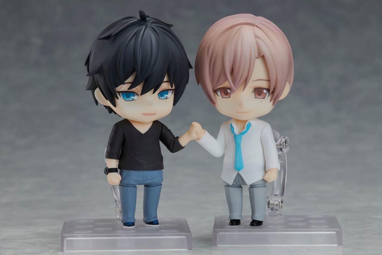 「ねんどろいど 黒瀬陸」（左）と「ねんどろいど 城谷忠臣」（右）。