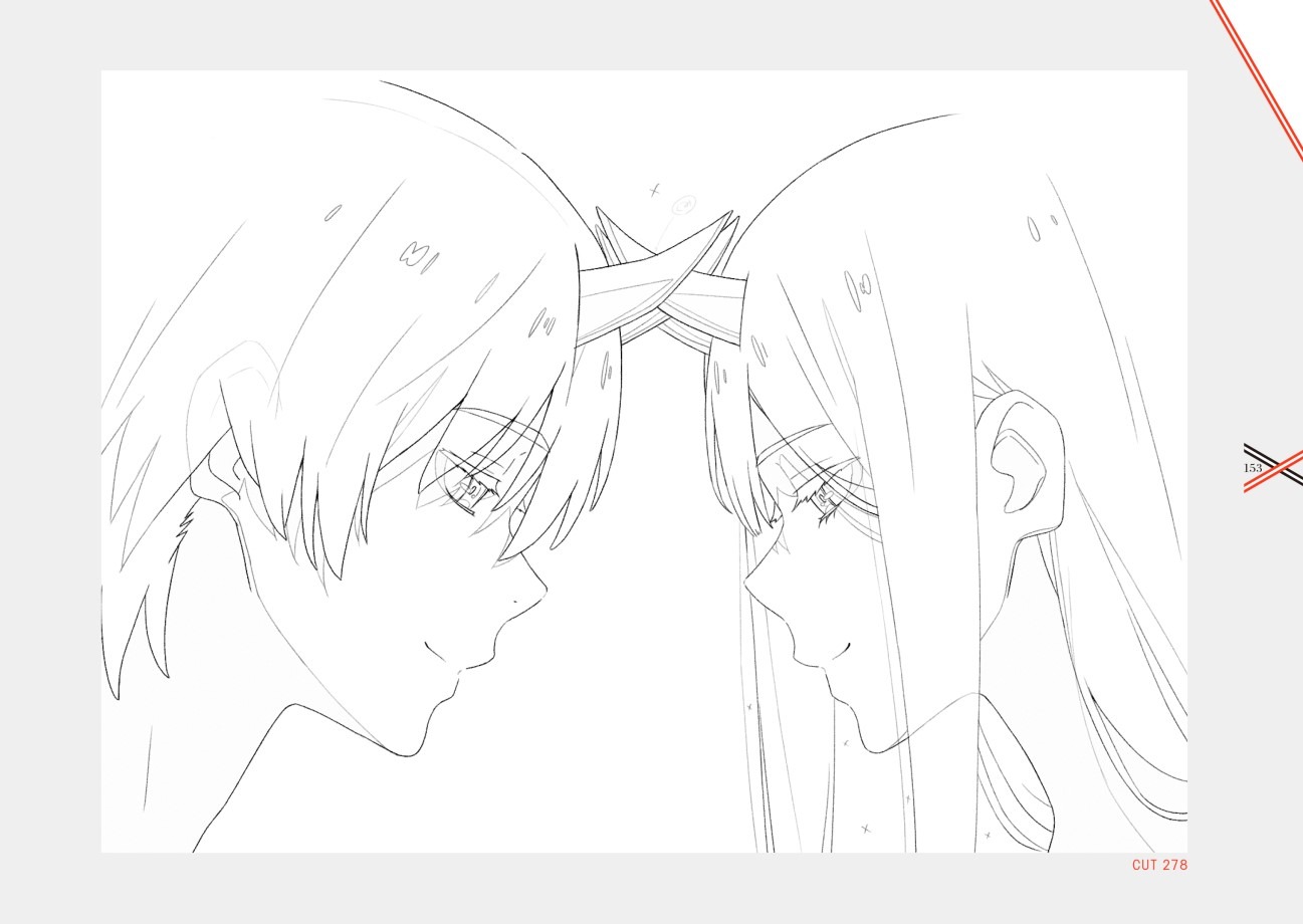 原画集「DARLING in the FRANXX KEY ANIMATION NOTES」より。