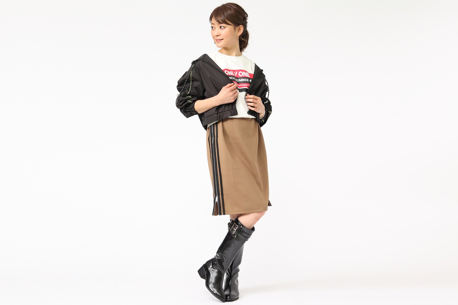にっかり青江モデルの着用例。