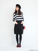 遠坂リンモデルのタイトスカートの着用例。